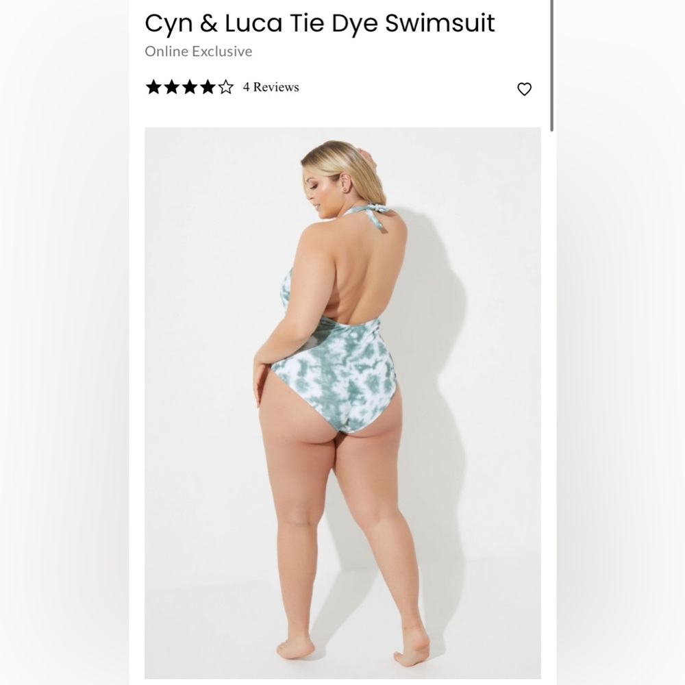 Cyn & Luca Tie Dye Swimsuit 3X
